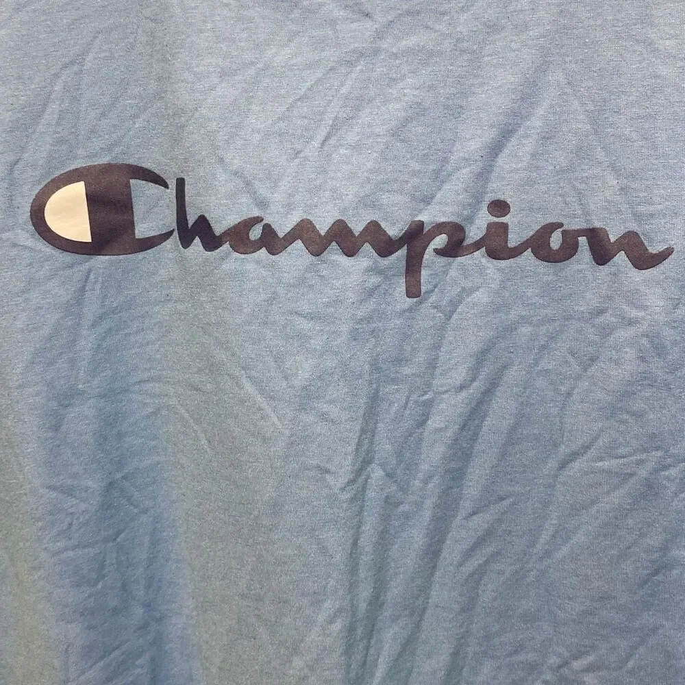 Champion Men's Blue Crew Neck Short Sleeve‎ Authentic Athletic T-Shirt Size XL - Picture 3 of 6